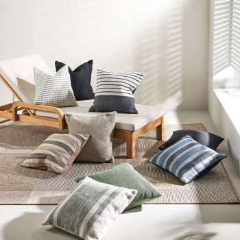 Ollo Southwold Outdoor Cushion - Poly Inner, Black