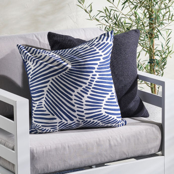 Ollo Contours Outdoor Cushion - Poly Inner, Navy