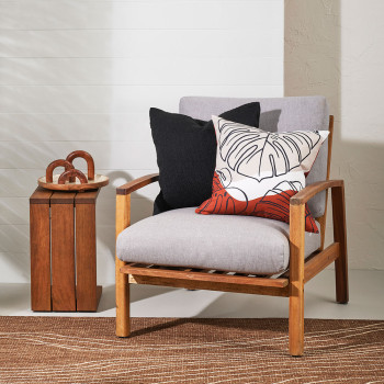 Ollo Liana Outdoor Cushion - Poly Inner, Teak