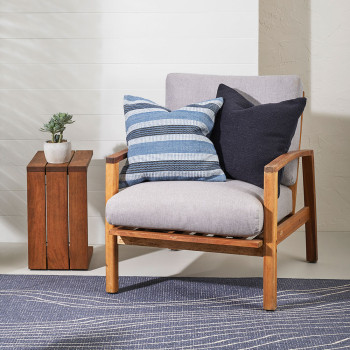 Ollo Lansdowne Outdoor Cushion - Poly Inner, Navy