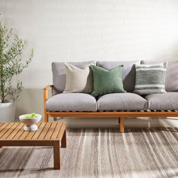 Ollo Cleo Outdoor Cushion - Poly Inner, Olive