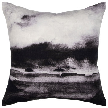 Ollo Evenfall Cushion - Feather Inner, Black