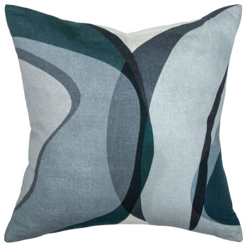Ollo Aquarelle Cushion - Feather Inner, Diesel