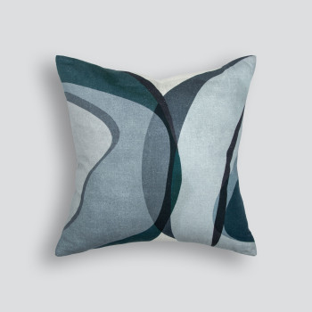 Ollo Aquarelle Cushion - Feather Inner, Diesel