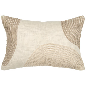 Ollo Amber Cushion - Feather Inner, Ivory