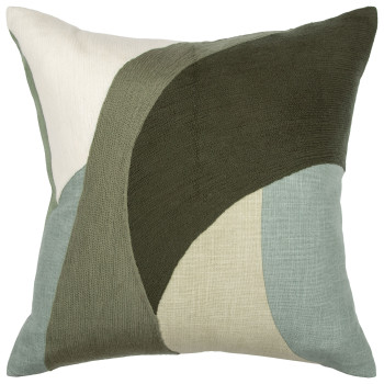 Ollo Ellis Cushion - Feather Inner, Olive