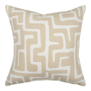 Ollo Luxor Cushion - Feather Inner, Ivory/Ecru