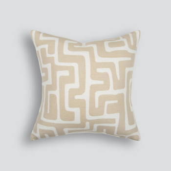 Ollo Luxor Cushion - Feather Inner, Ivory/Ecru