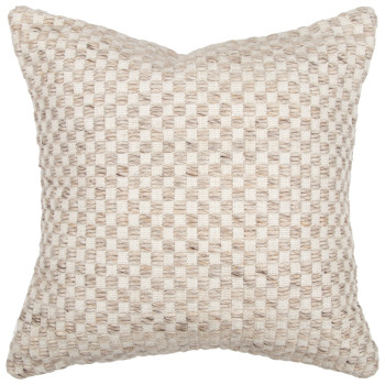 Ollo Pearce Outdoor Cushion - Poly Inner, Taupe/Ivory