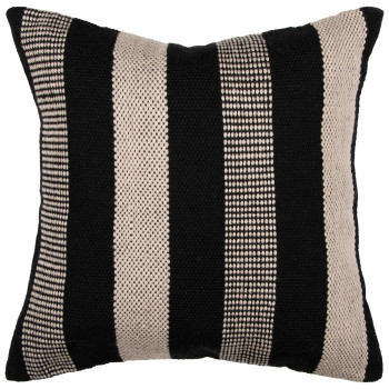 Ollo Easton Outdoor Cushion - Poly Inner, Black/Taupe
