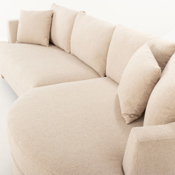 Neve Chaise Sofa, Oatmeal