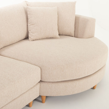 Neve Chaise Sofa, Oatmeal