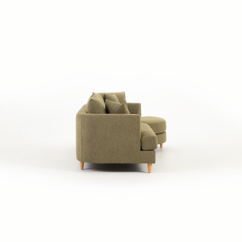 Neve Chaise Sofa, Green