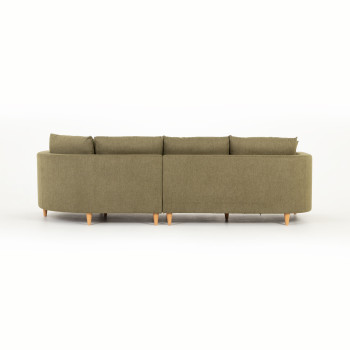 Neve Chaise Sofa, Green