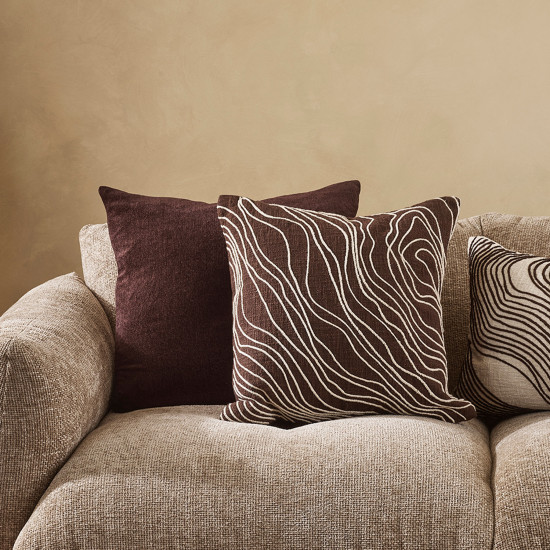Ollo Amani Feather Inner Cushion 55 x 55 cm, Chocolate