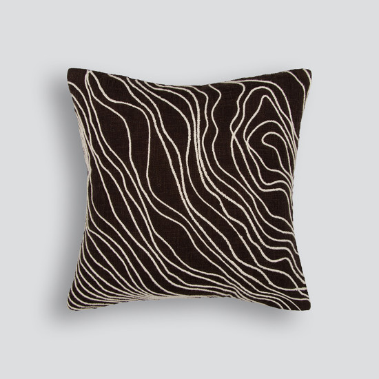 Ollo Elise Feather Inner Cushion, Chocolate/Ivory