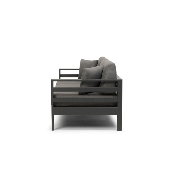 Venus Outdoor 3 Seater Sunlounger, Gunmetal