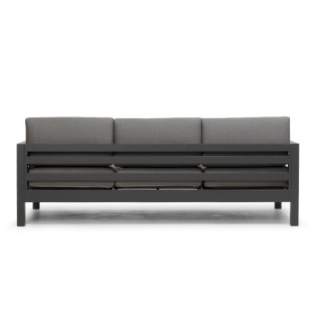 Venus Outdoor 3 Seater Sunlounger, Gunmetal