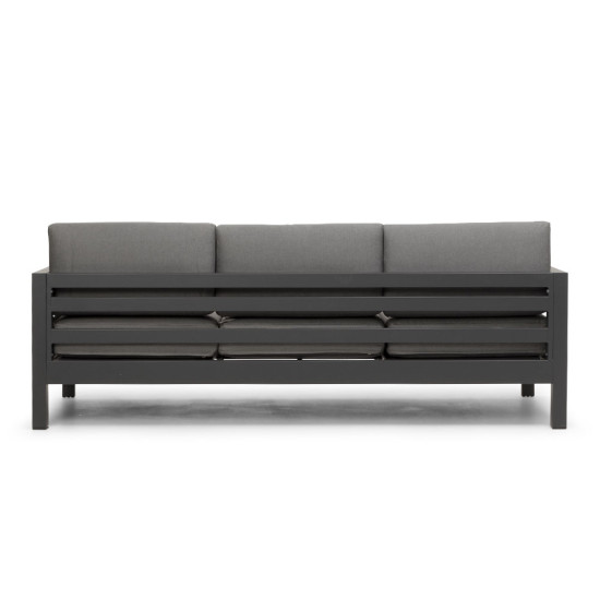 Venus Outdoor 3 Seater Sunlounger, Gunmetal