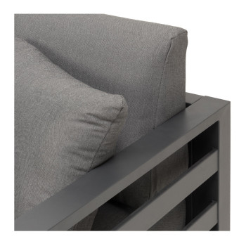 Venus Outdoor 3 Seater Sunlounger, Gunmetal