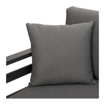 Venus Outdoor 3 Seater Sunlounger, Gunmetal