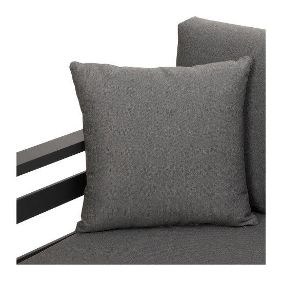 Venus Outdoor 3 Seater Sunlounger, Gunmetal