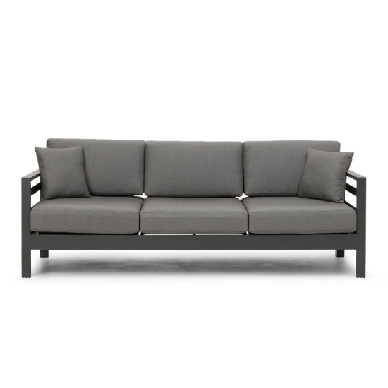 Venus Outdoor 3 Seater Sunlounger, Gunmetal