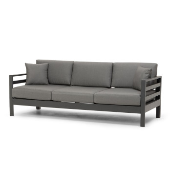 Venus Outdoor 3 Seater Sunlounger, Gunmetal