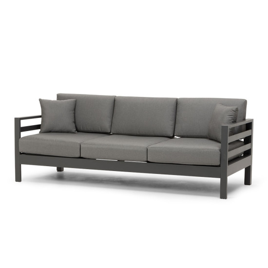 Venus Outdoor 3 Seater Sunlounger, Gunmetal