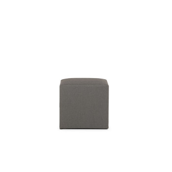 Sassy Outdoor Footstool, Venus Dark Grey