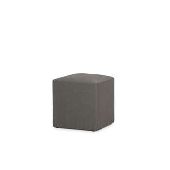 Sassy Outdoor Footstool, Venus Dark Grey