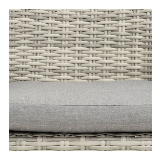 Capri Outdoor Dining Chair, Grey/White