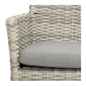 Capri Outdoor Dining Chair, Grey/White