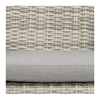 Capri Outdoor Dining Chair, Grey/White