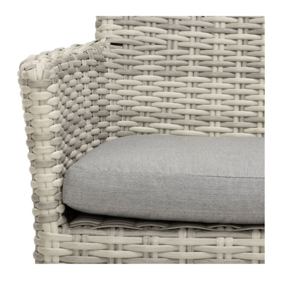 Capri Outdoor Dining Chair, Grey/White