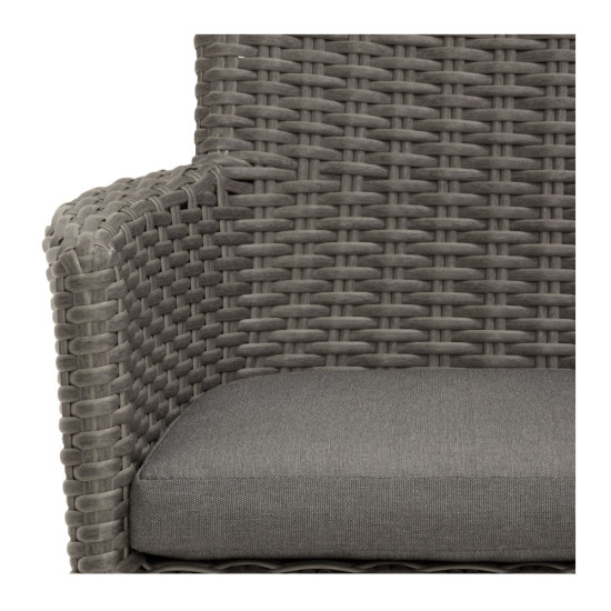 Capri Outdoor Dining Chair, Gunmetal
