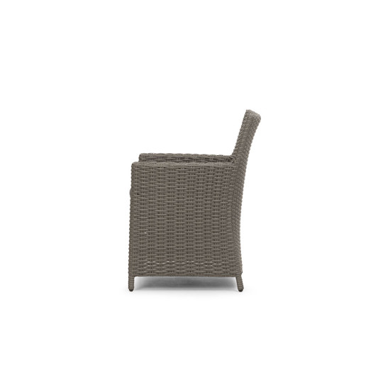 Capri Outdoor Dining Chair, Gunmetal
