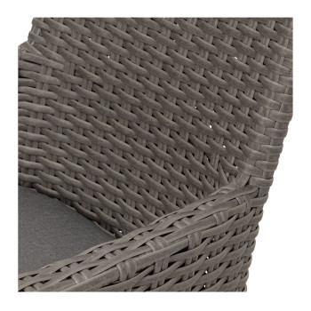 Capri Outdoor Dining Chair, Gunmetal