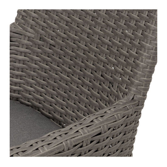 Capri Outdoor Dining Chair, Gunmetal