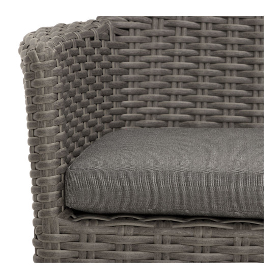 Capri Outdoor Dining Chair, Gunmetal