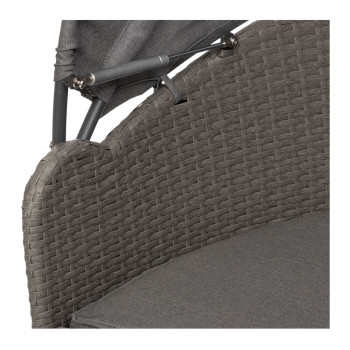 Capri Outdoor Daybed, Gunmetal