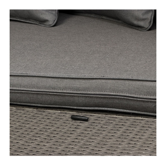 Capri Outdoor Daybed, Gunmetal