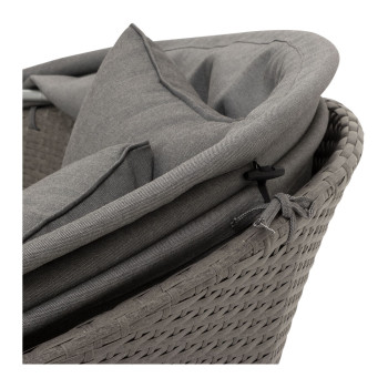 Capri Outdoor Daybed, Gunmetal