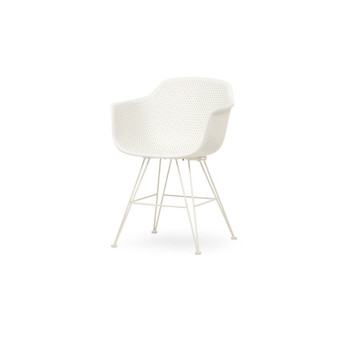 Lavender Outdoor Dining Chair, White