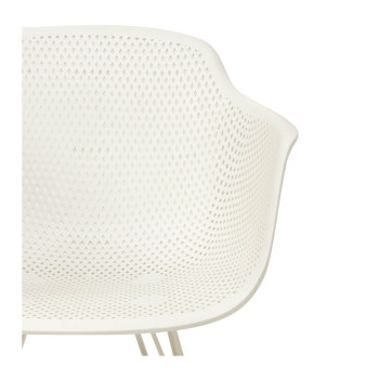 Lavender Outdoor Dining Chair, White