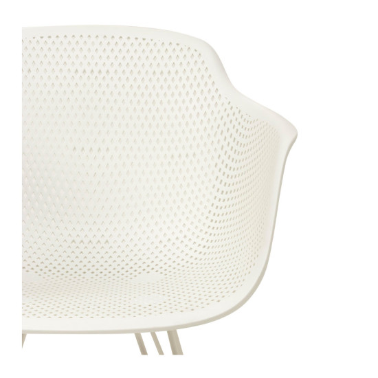 Lavender Outdoor Dining Chair, White