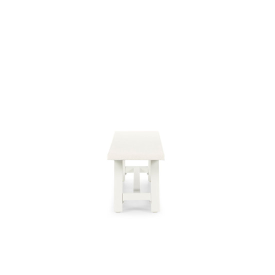 Capri Crossbar GRC Outdoor Bench Seat 200cm, White