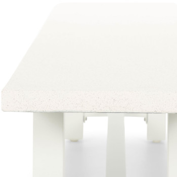 Capri GRC Outdoor Bench Seat - W200, White