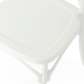 Maddox Outdoor Dining Chair, White