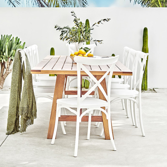 Maddox Outdoor Dining Chair, White